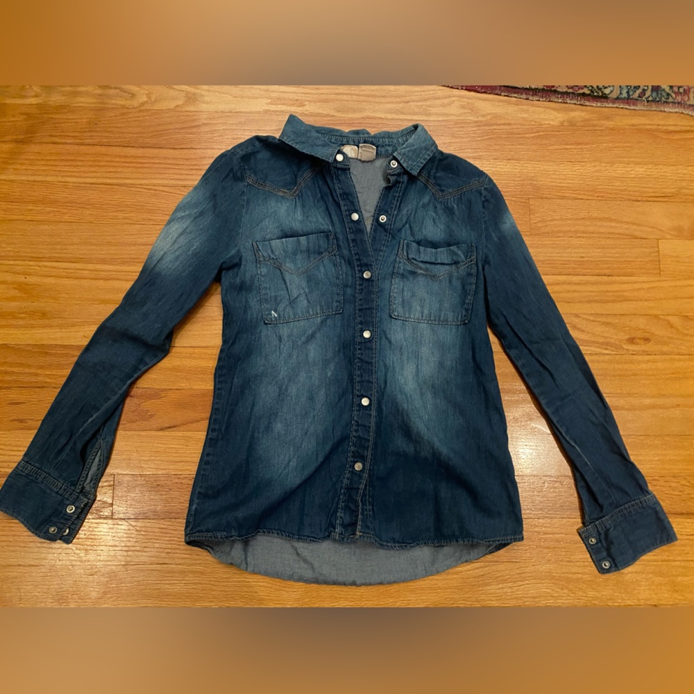 Mudd denim button down shirt